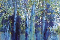 Blue forest, olja på duk, 40x50 cm